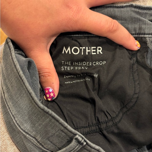Mother Mid-Rise Straight Leg Jeans Size 26 The Insider Crop Step Frey - Picture 3 of 9